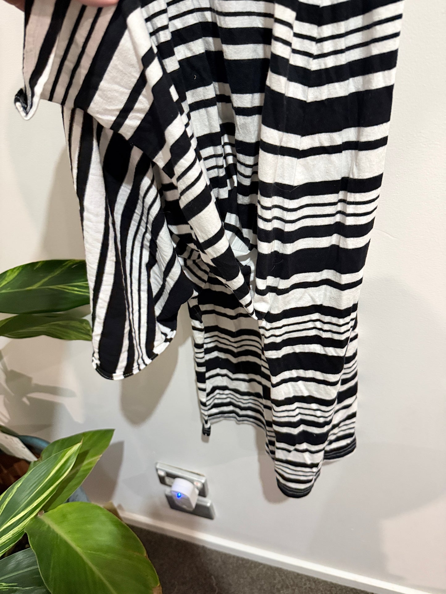 Expressions Stripe Sleeveless Midi Dress Size 10