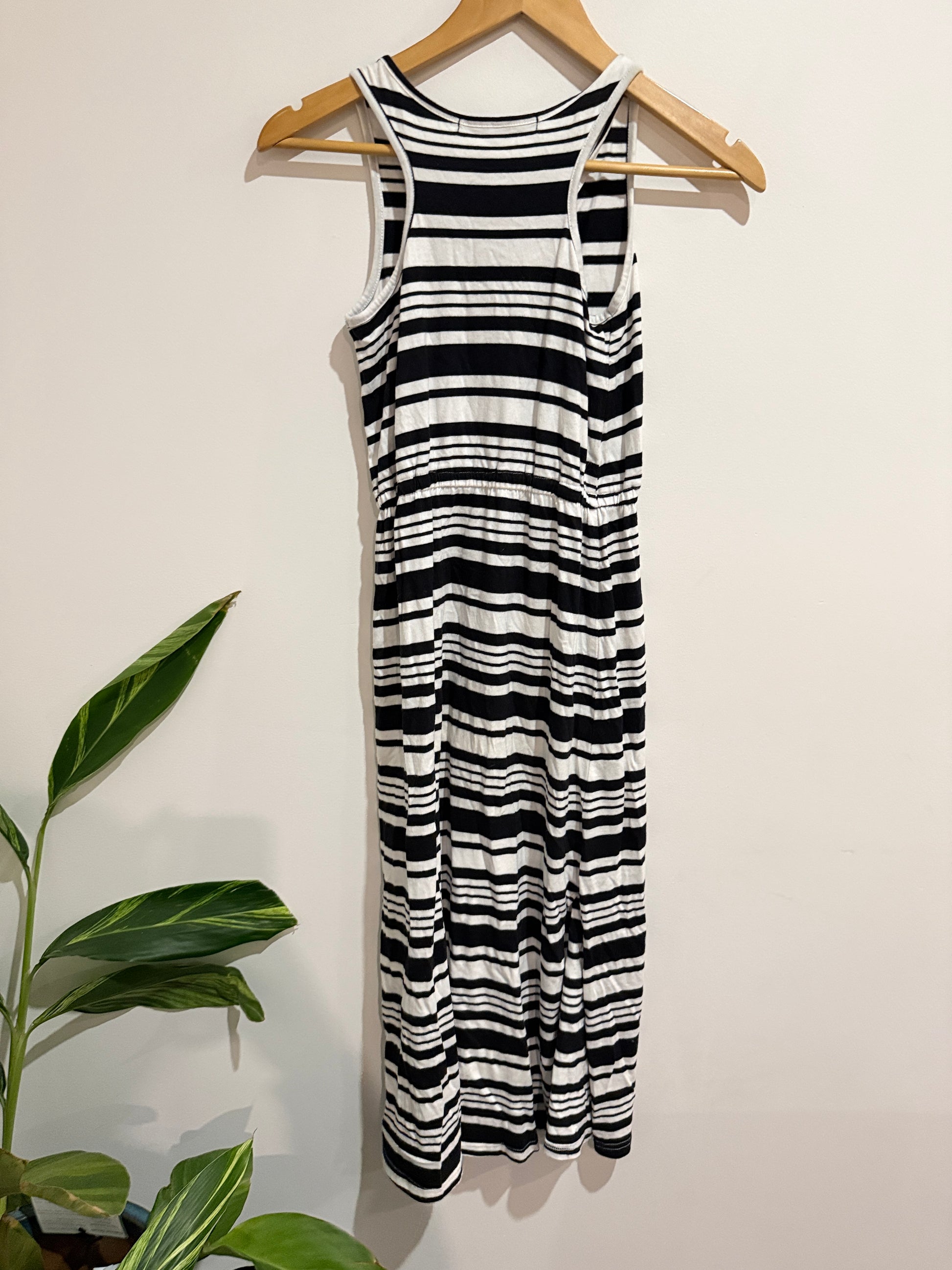 Expressions Stripe Sleeveless Midi Dress Size 10