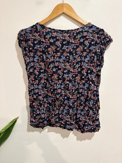 Kim Loan Floral Sleeveless Top Size 4XL | U/Arm to U/Arm 49cm | L 53cm