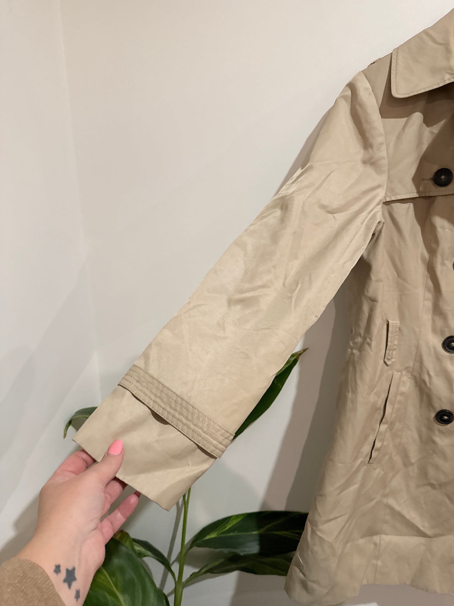 Brand Unknown Trench Coat Size 16 | U/Arm to U/Arm 53cm