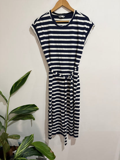 Spirit Striped Midi Dress Size 10