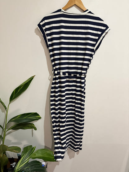 Spirit Striped Midi Dress Size 10