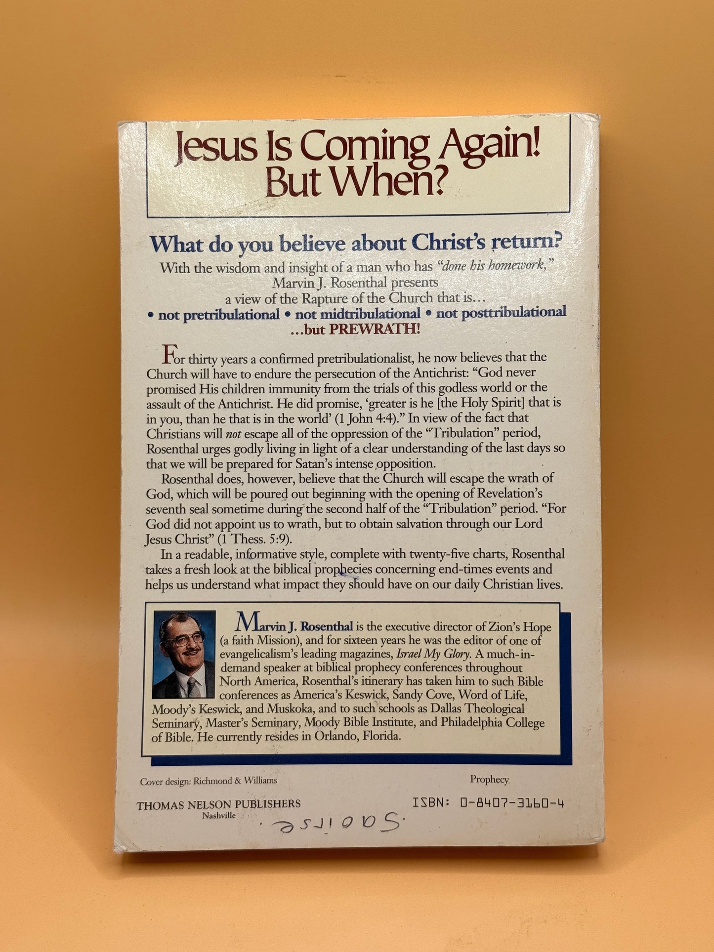 The Pre-Wrath Rapture of the Church by Marvin Rosenthal