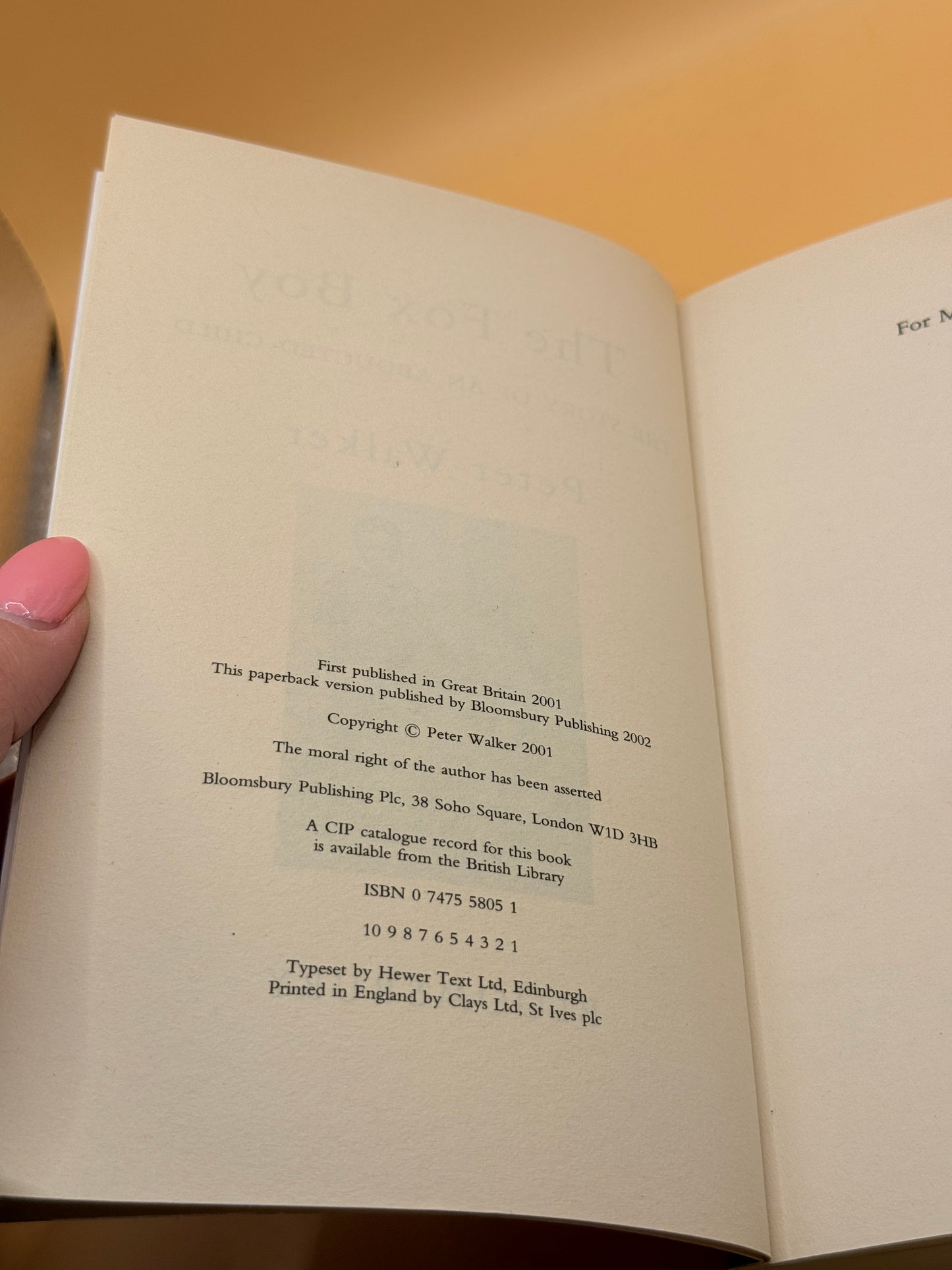 The Fox Boy by Peter Walker