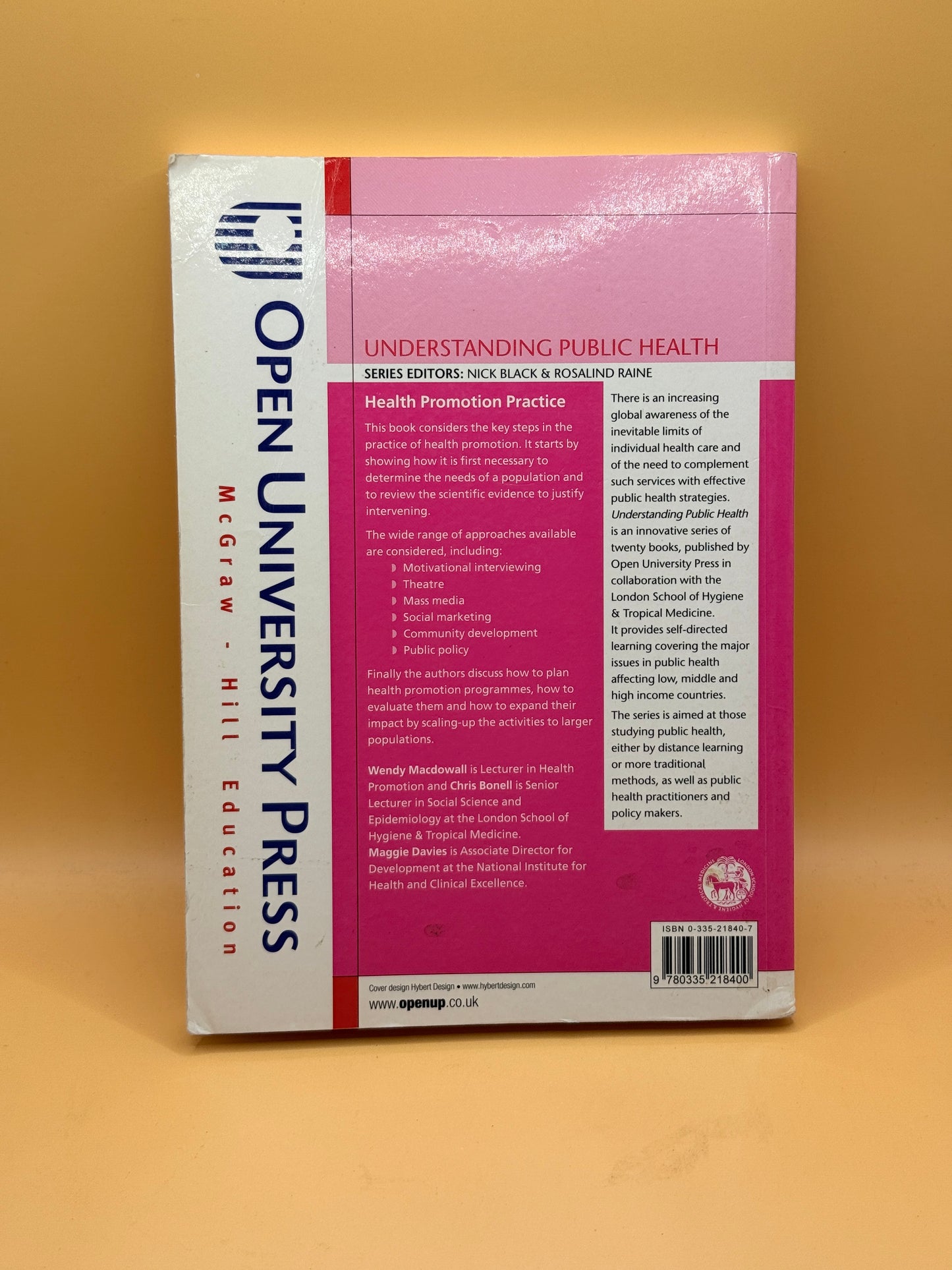 Health Promotion Practice (Understanding Public Health) by Wendy Macdowall