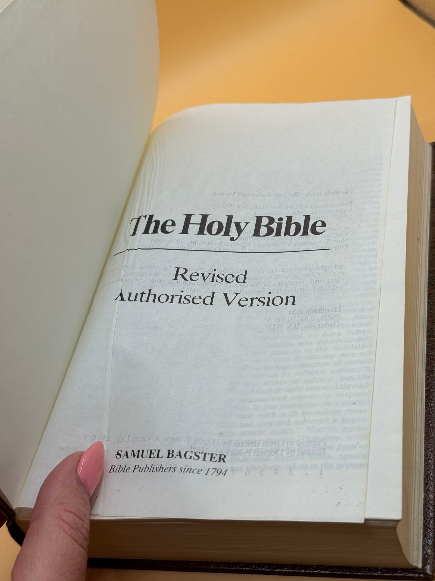 Revised Authorized Version of the Holy Bible