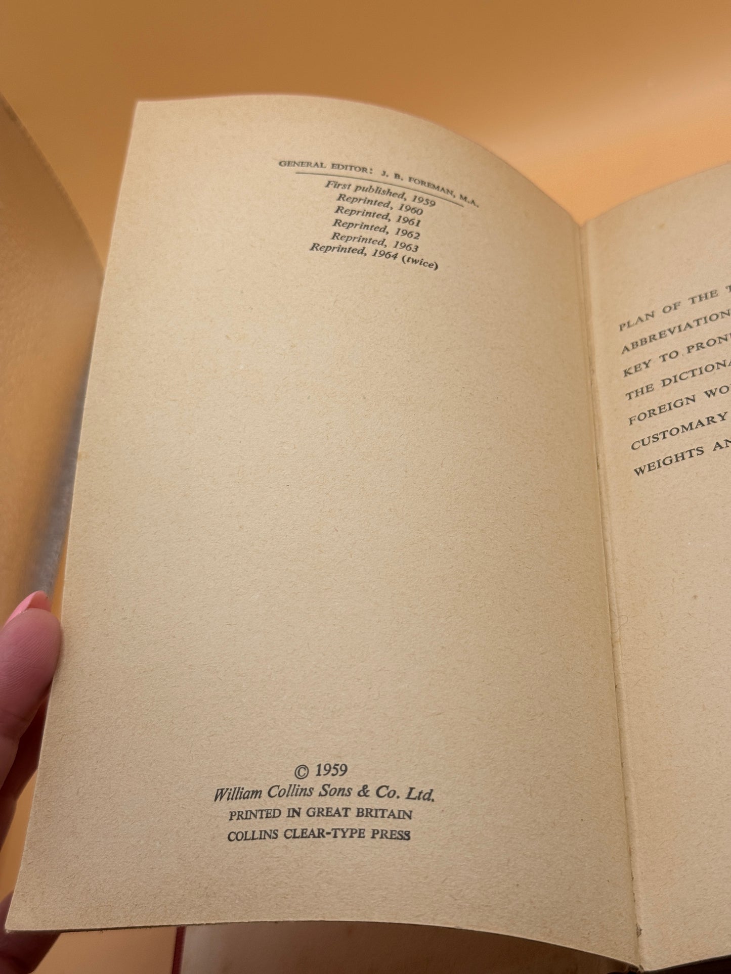 Collins The Home & Office Dictionary 1964
