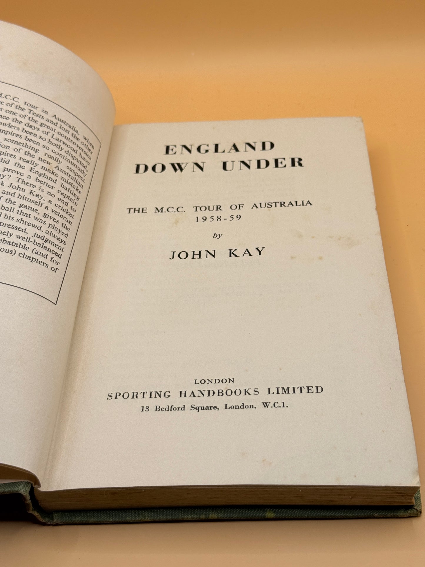 England Down Under by John Kay (1959)