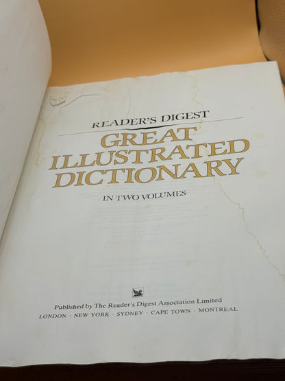 Reader's Digest Great Illustrated Dictionary Vol 2 L-Z 1984