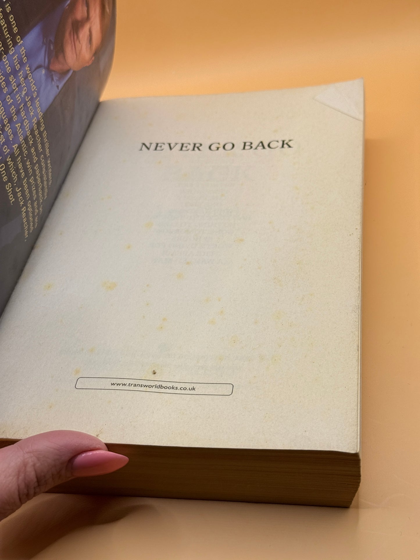 Never Go Back by Lee Child