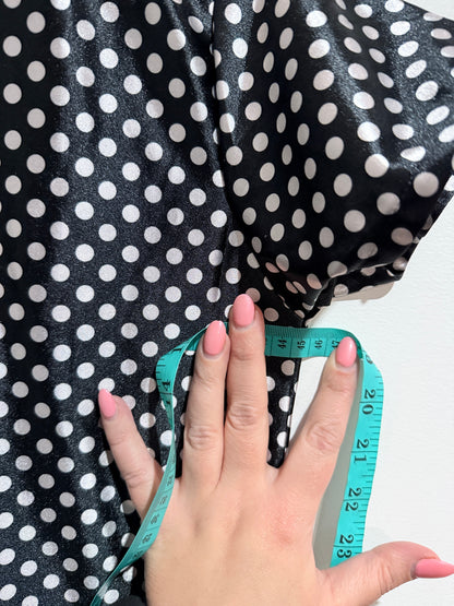 Htp Clothing Olka Dot Button-front Dress Size M-L | U/Arm to U/Arm 45cm