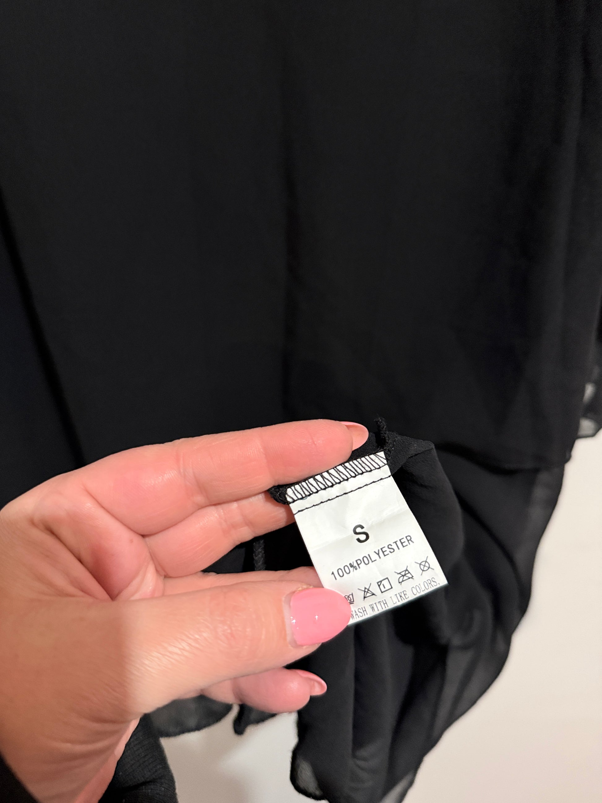 Brand Unknown Chiffon Tunic Top Size S | U/Arm to U/Arm 50cm
