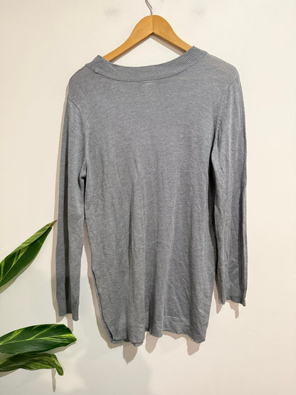 Now Ribbed Knit Tunic Top Size M