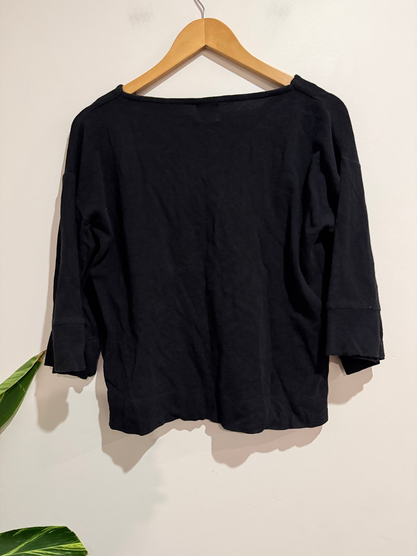 Coen 3/4-sleeve Knit Top Size Free | U/Arm to U/Arm 51cm