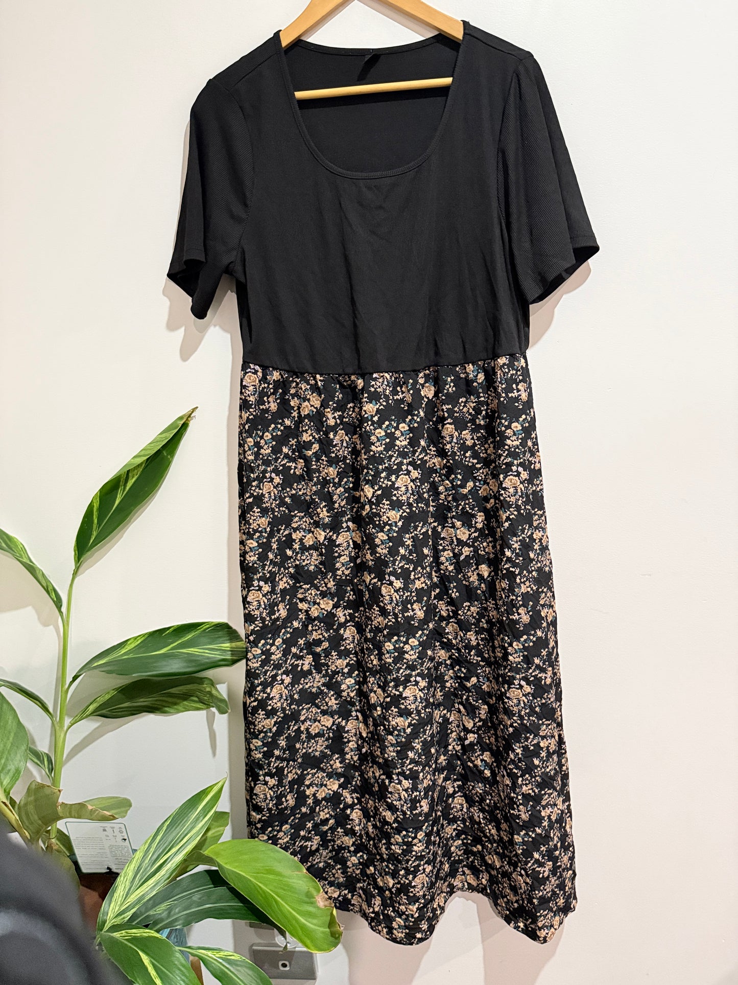Shein Floral Print A-line Dress Size 2XL