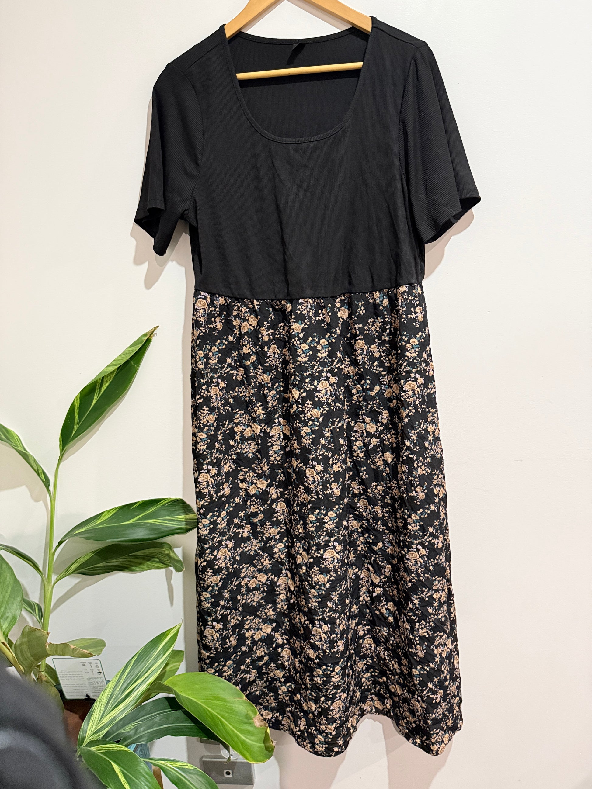 Shein Floral Print A-line Dress Size 2XL