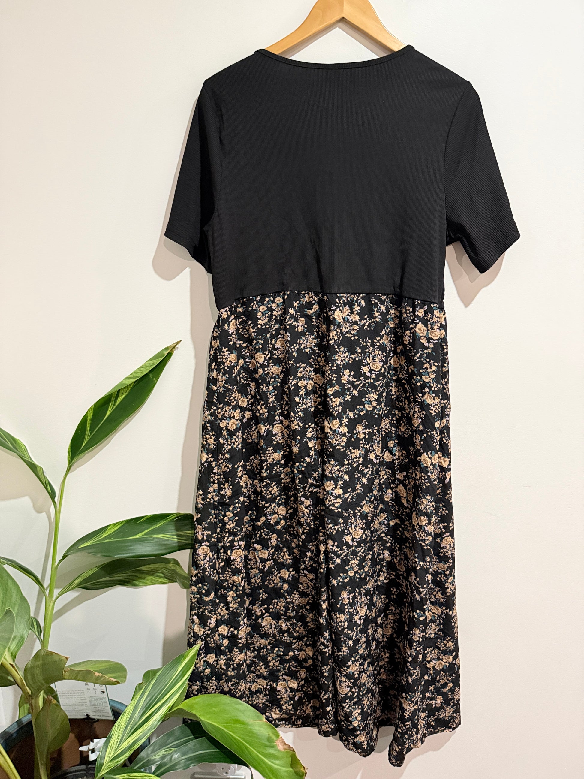 Shein Floral Print A-line Dress Size 2XL