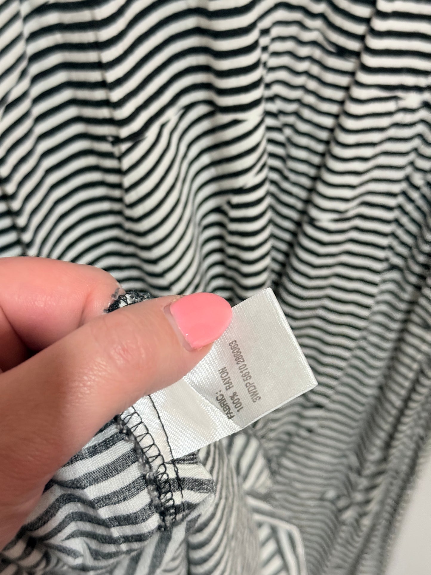 Mirrou Striped Maxi Dress Size 10