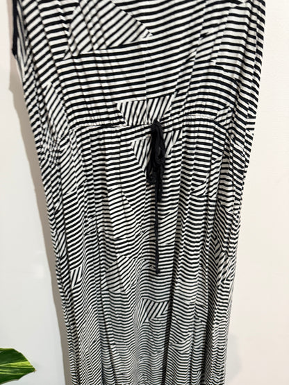 Mirrou Striped Maxi Dress Size 10