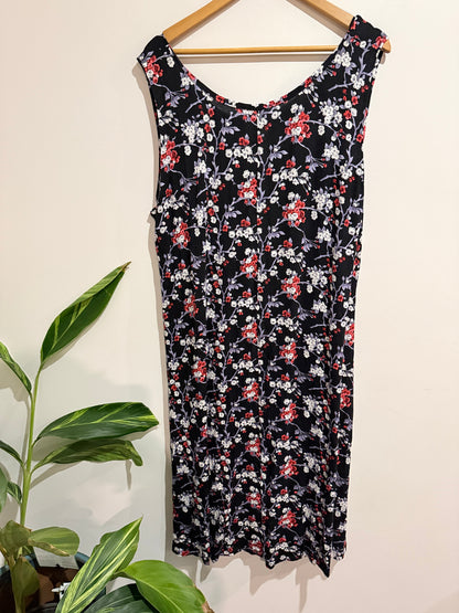 Floral Print Duster Dress Size U/Arm to U?Arm 61cm