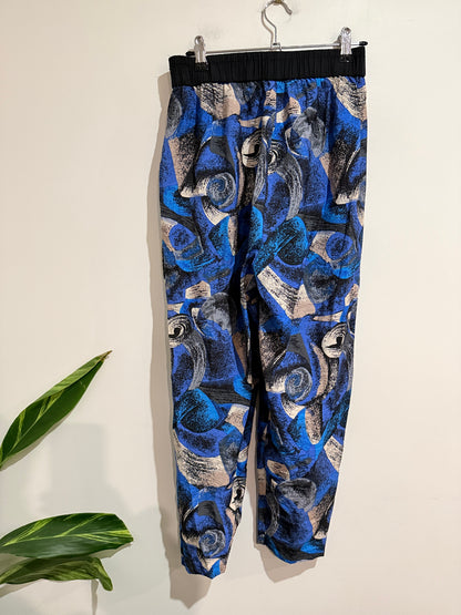 Brand Unknown Abstract Print Pants Size 2XL | Waist 68cm