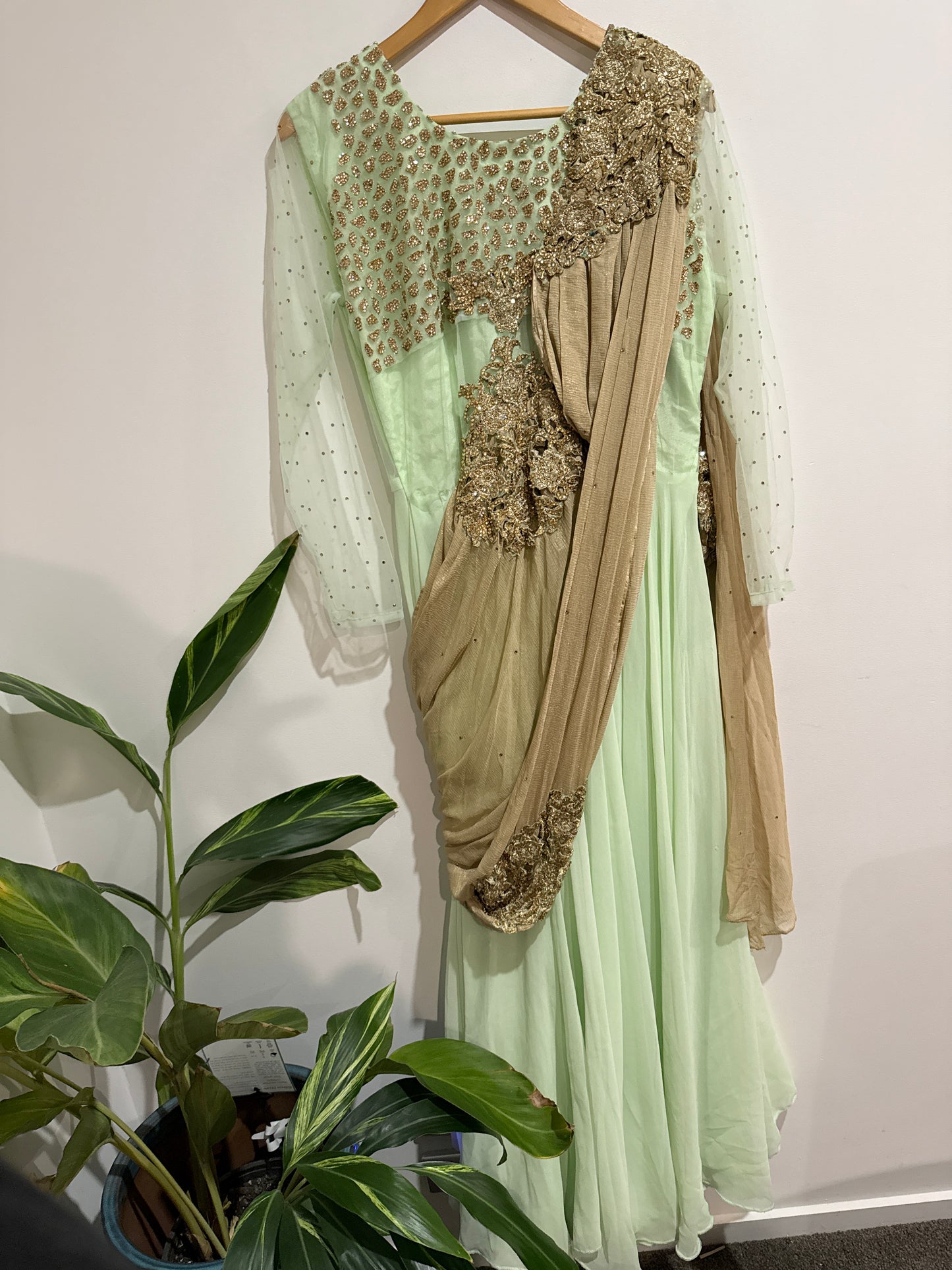 Vipul Embroidered Anarkali Dress Size U/Arm to U/Arm 51cm