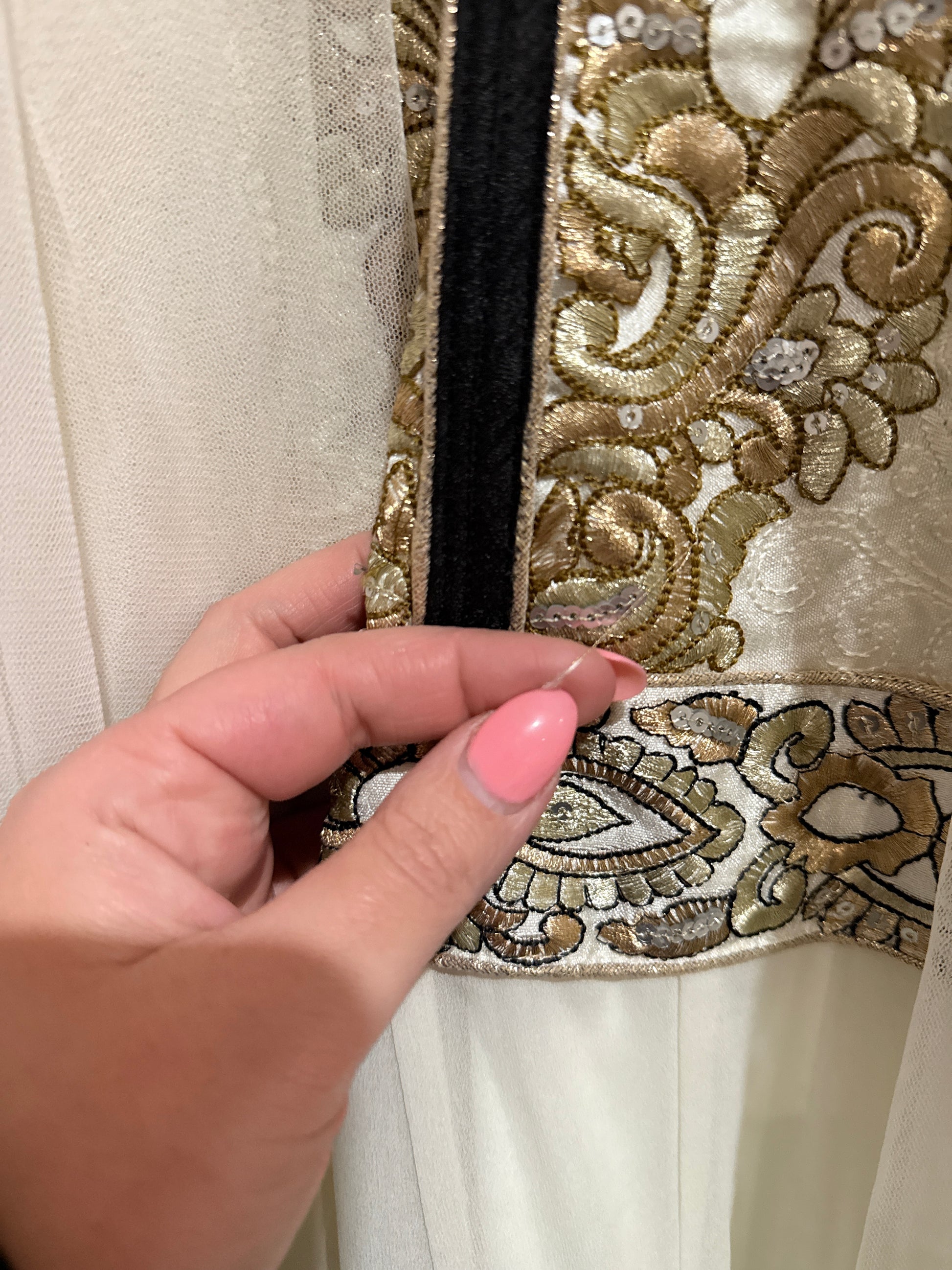 Brand Unknown Anarkali Suit Dress Size U/Arm to U/Arm 46cm | Waist: 80