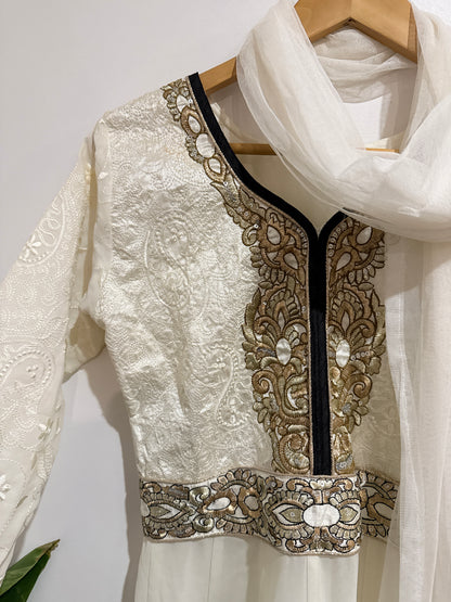 Brand Unknown Anarkali Suit Dress Size U/Arm to U/Arm 46cm | Waist: 80