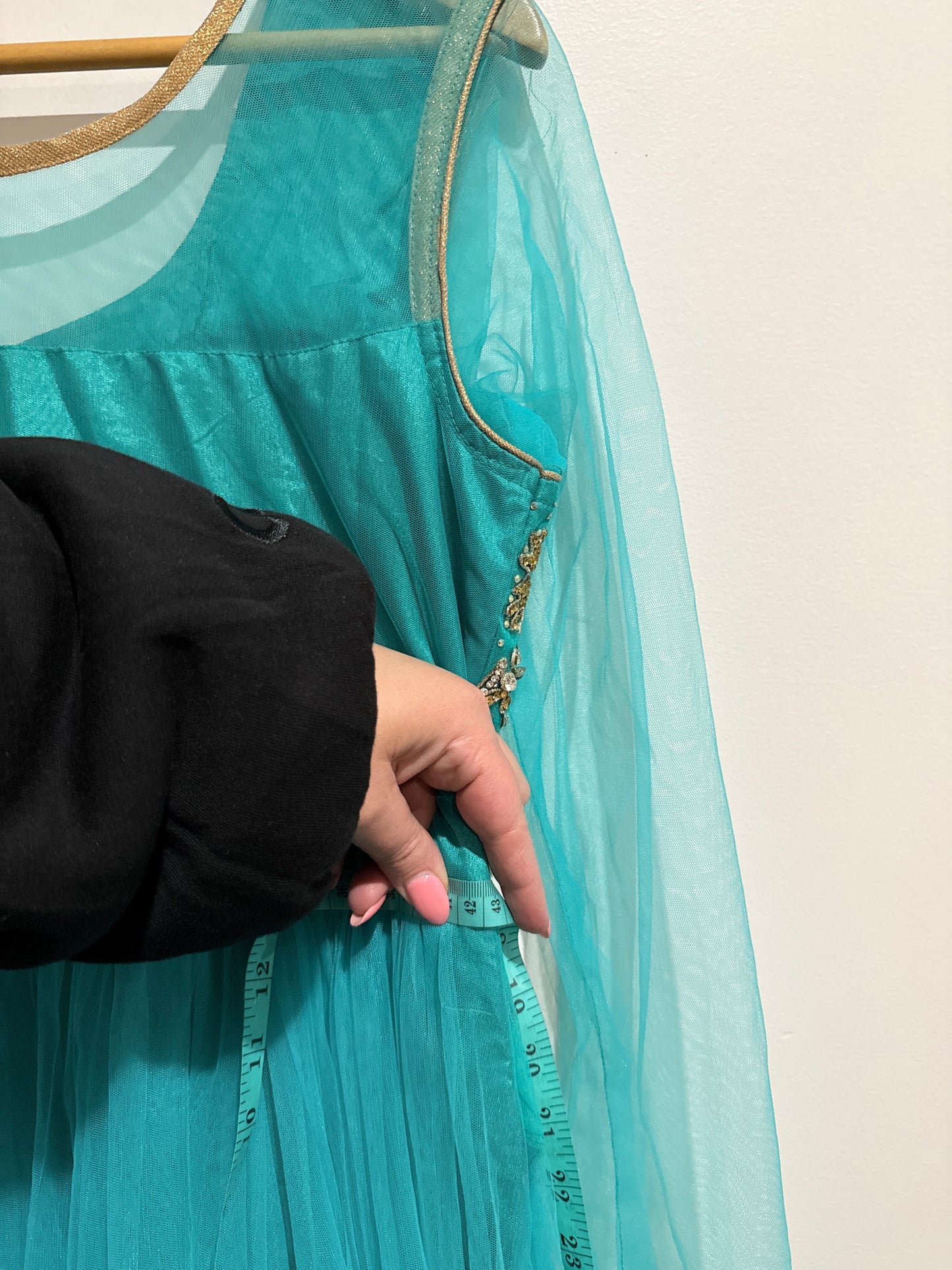 Net Anarkali Dress Size U/Arm to U/Arm 48cm | Waist 86cm