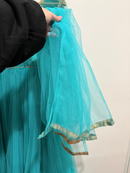 Net Anarkali Dress Size U/Arm to U/Arm 48cm | Waist 86cm