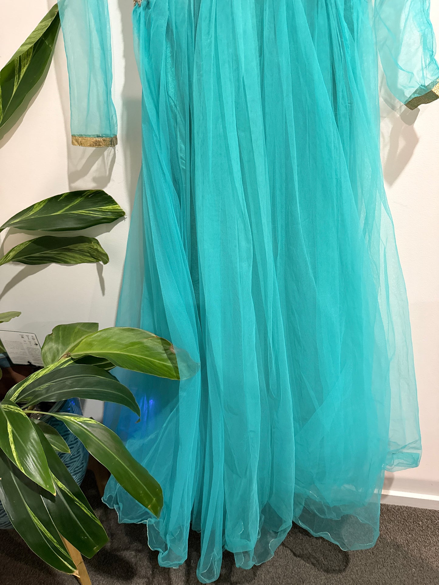 Net Anarkali Dress Size U/Arm to U/Arm 48cm | Waist 86cm