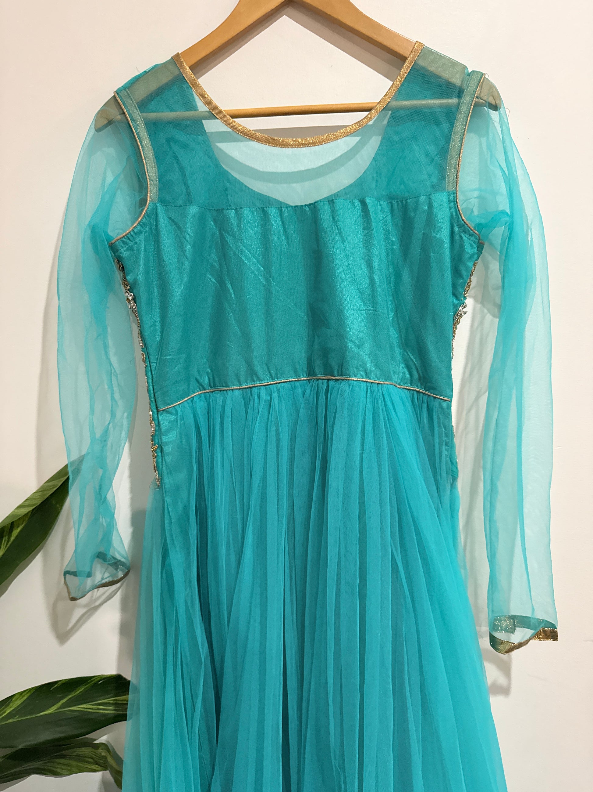 Net Anarkali Dress Size U/Arm to U/Arm 48cm | Waist 86cm