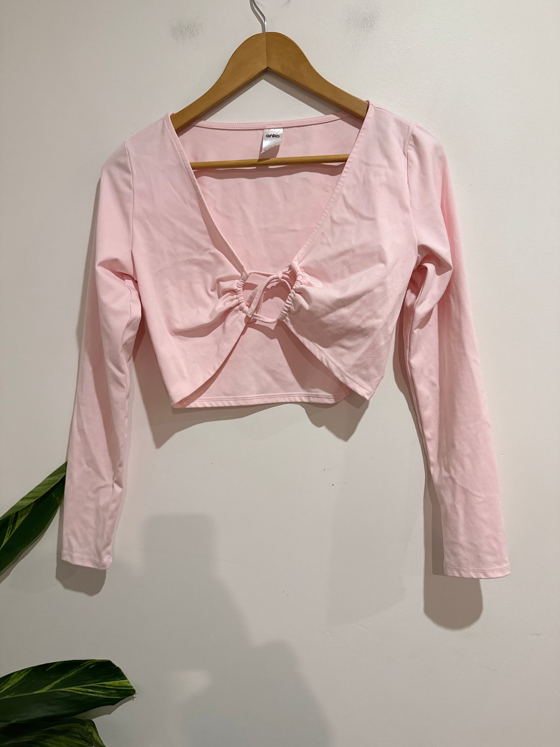 Anko Long Sleeve Shrug Crop Top Size 12
