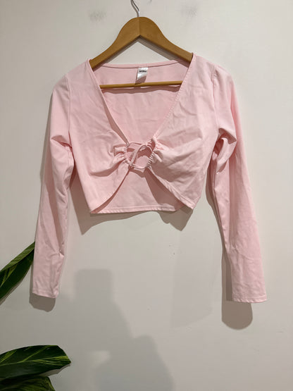 Anko Long Sleeve Shrug Crop Top Size 12