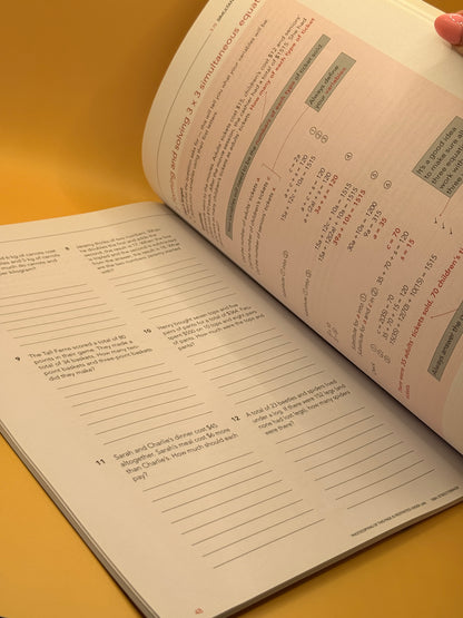 Walker Maths Senior 3.15 Simultaneous Equations Workbook by Victoria Walker Charlotte Walker