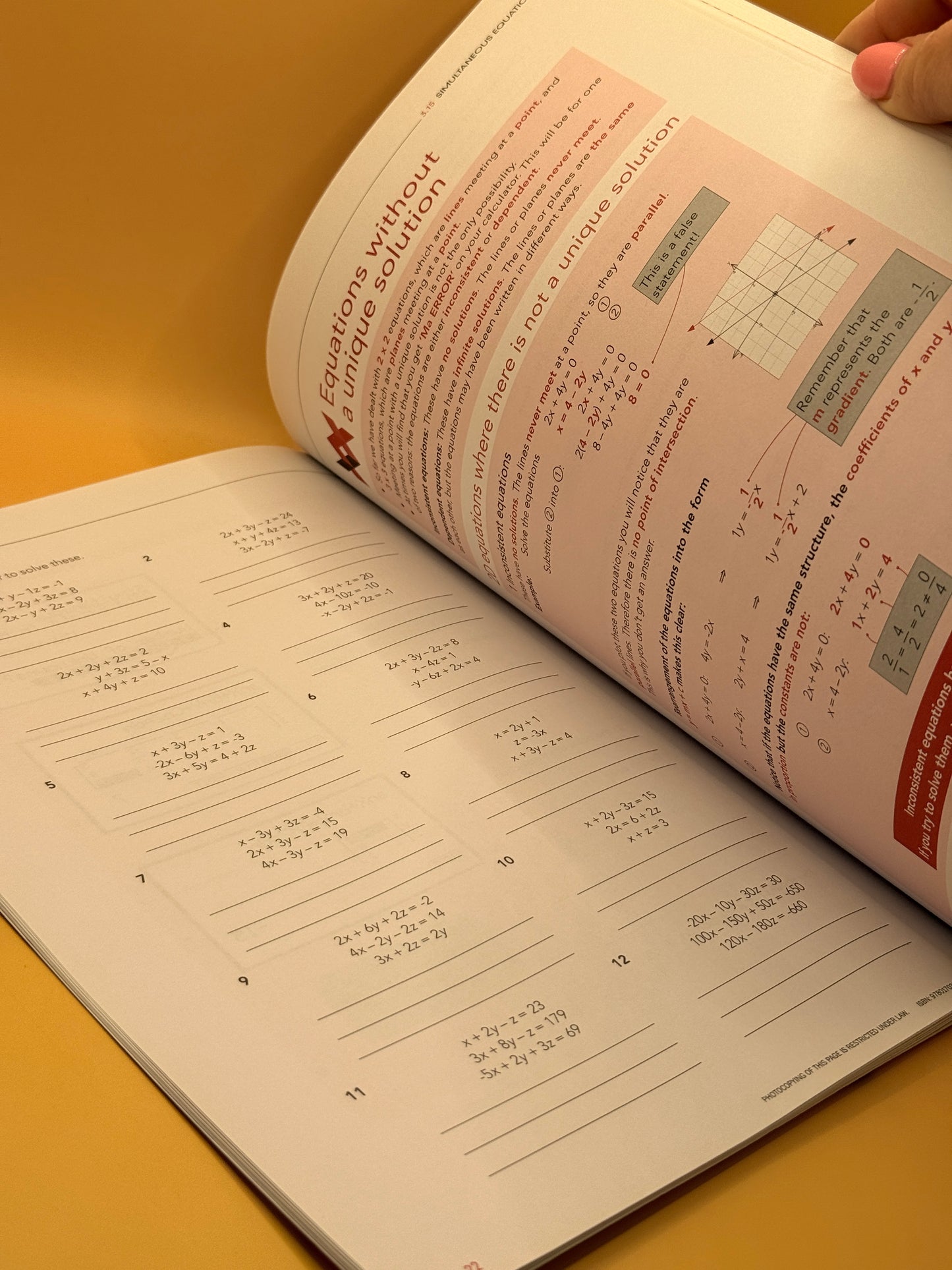 Walker Maths Senior 3.15 Simultaneous Equations Workbook by Victoria Walker Charlotte Walker