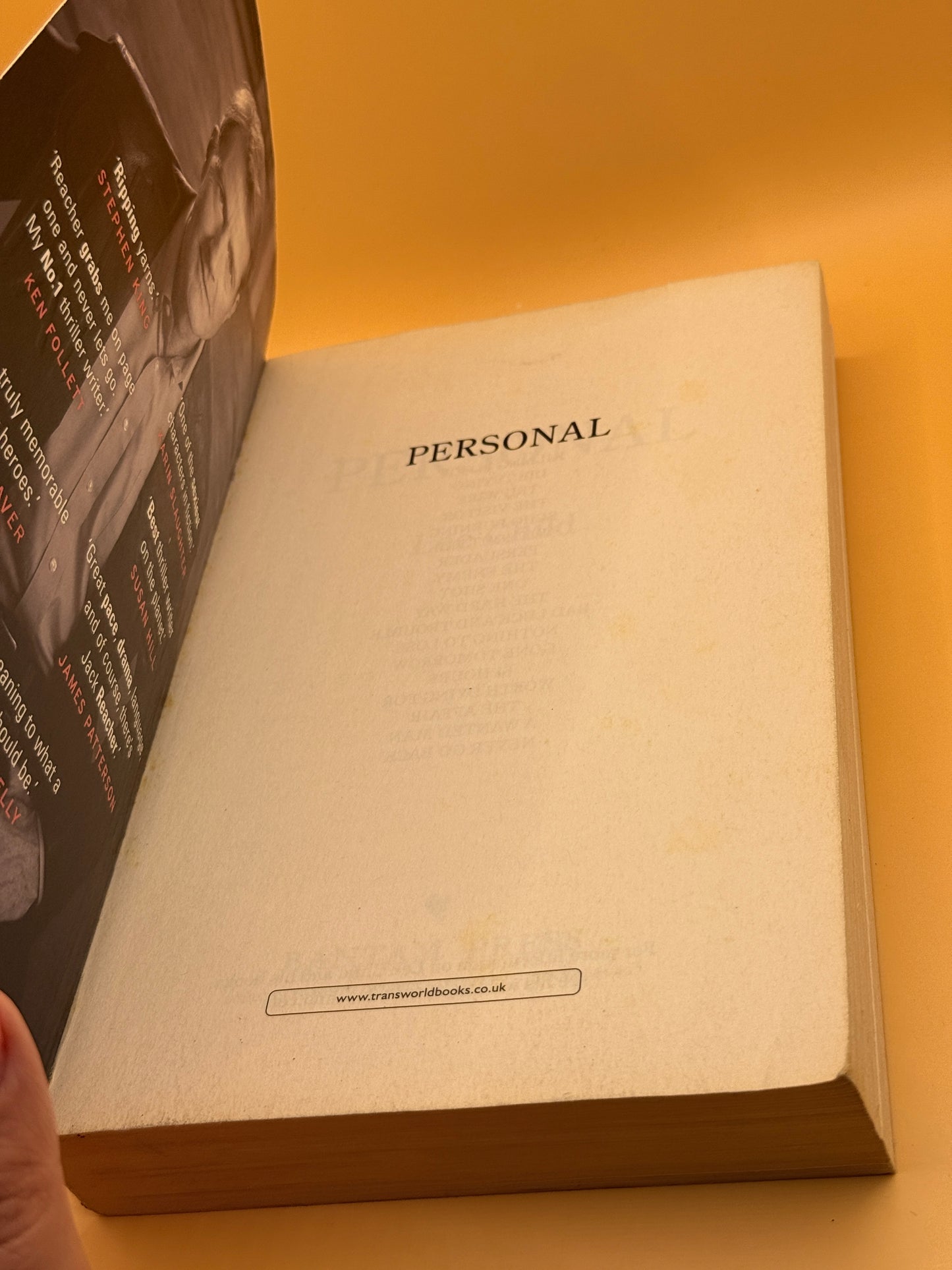 Personal (Jack Reacher 19) by Lee Child