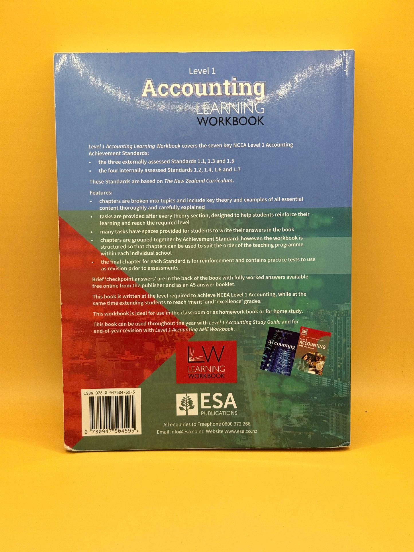 Level 1 Accounting Learning Workbook by Anne Dick