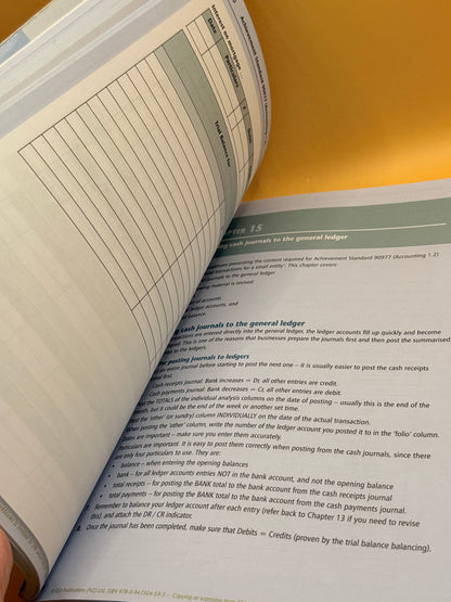Level 1 Accounting Learning Workbook by Anne Dick