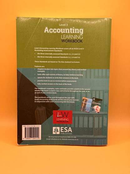 NCEA Level 3 Accounting Learning Workbook By Terry Broderick