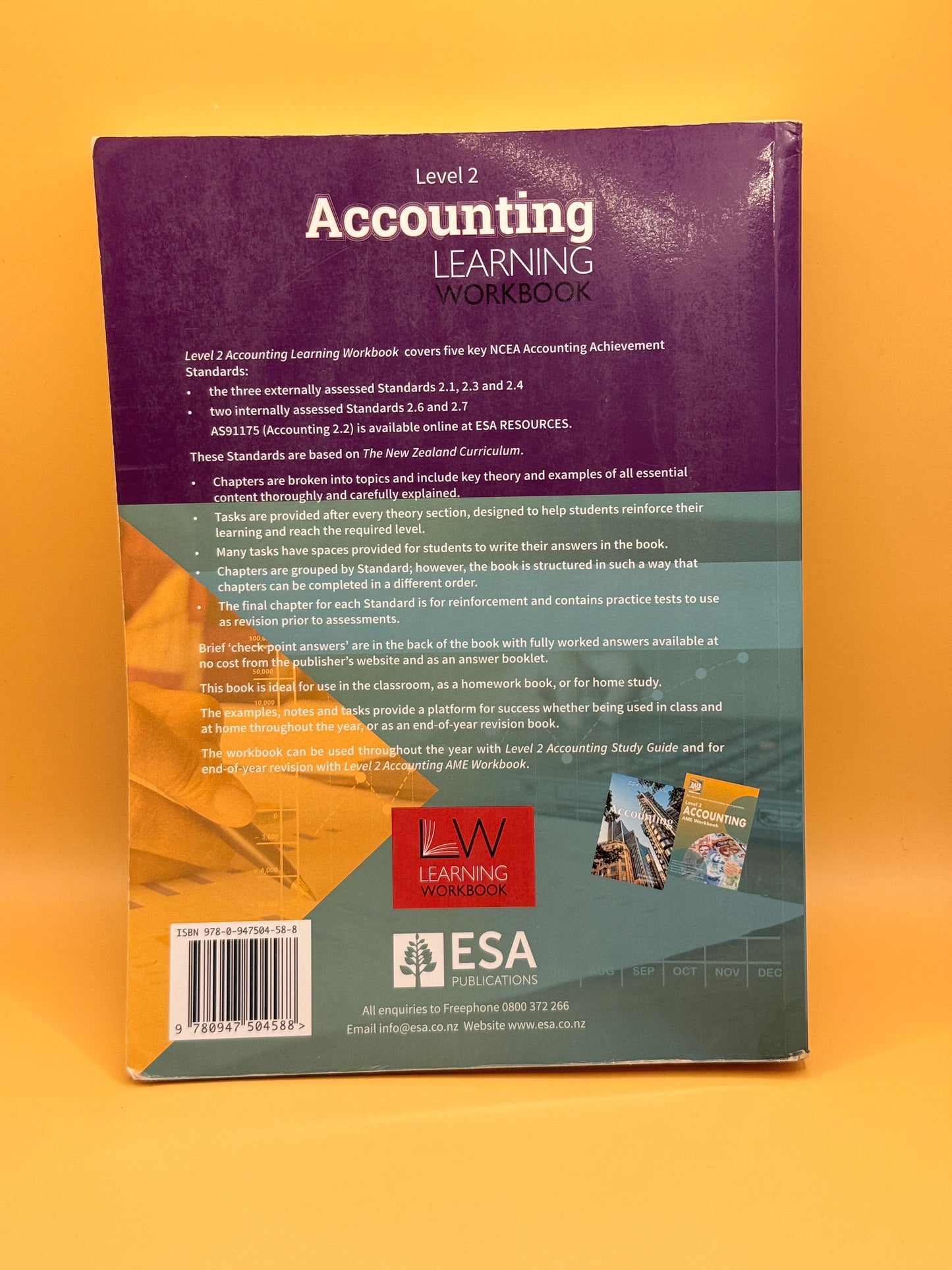 Level 2 Accounting Learning Workbook By Anne Dick