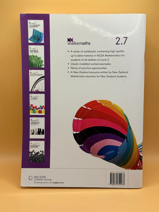 Walker Maths Senior 2.7 Calculus Workbook Calculus By: Victoria Walker Charlotte Walker