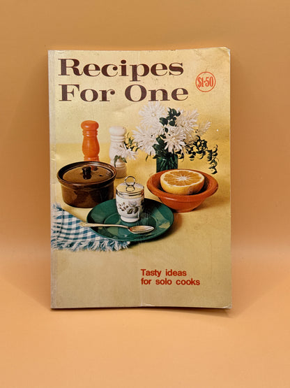 Recipes For One (Vintage)