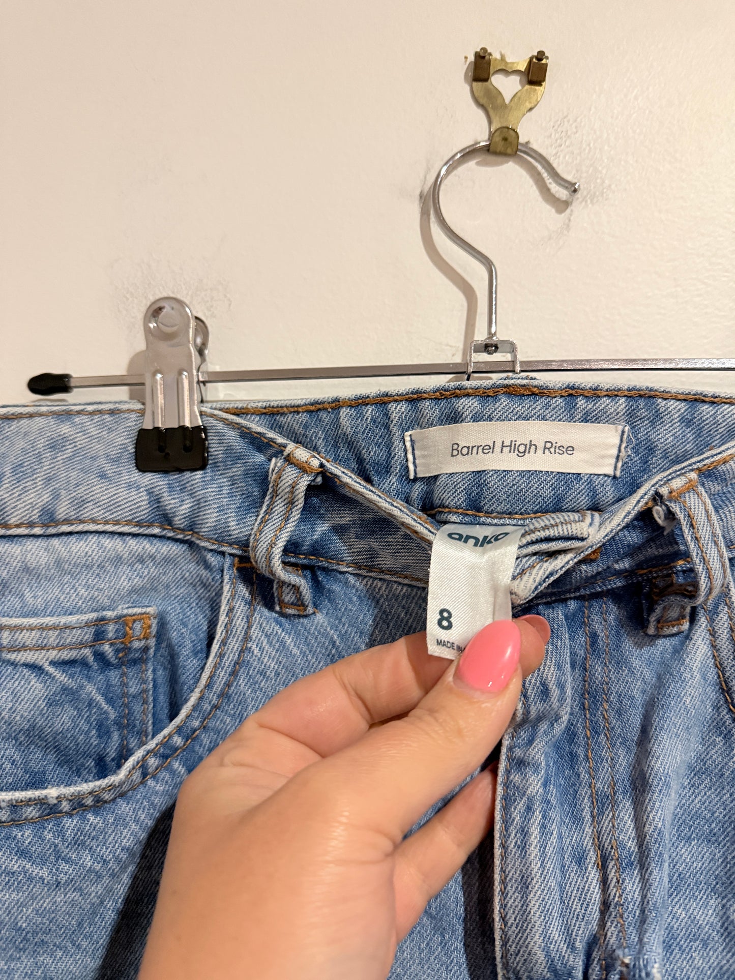 Anko High-waisted Denim Jeans Size 8