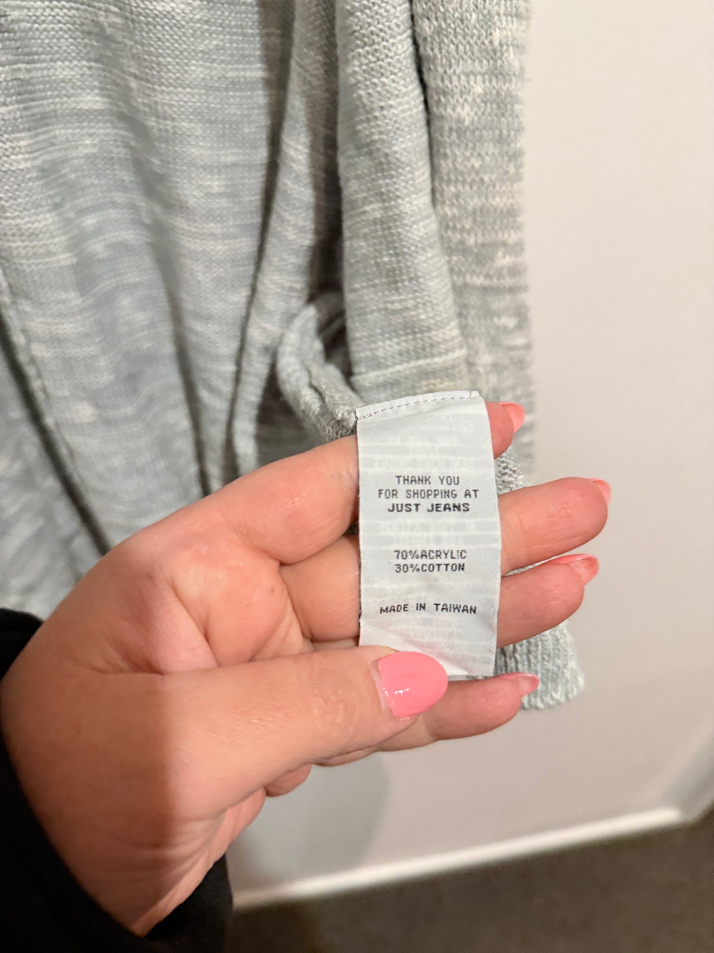 Just Jeans Heather Cardigan Size M