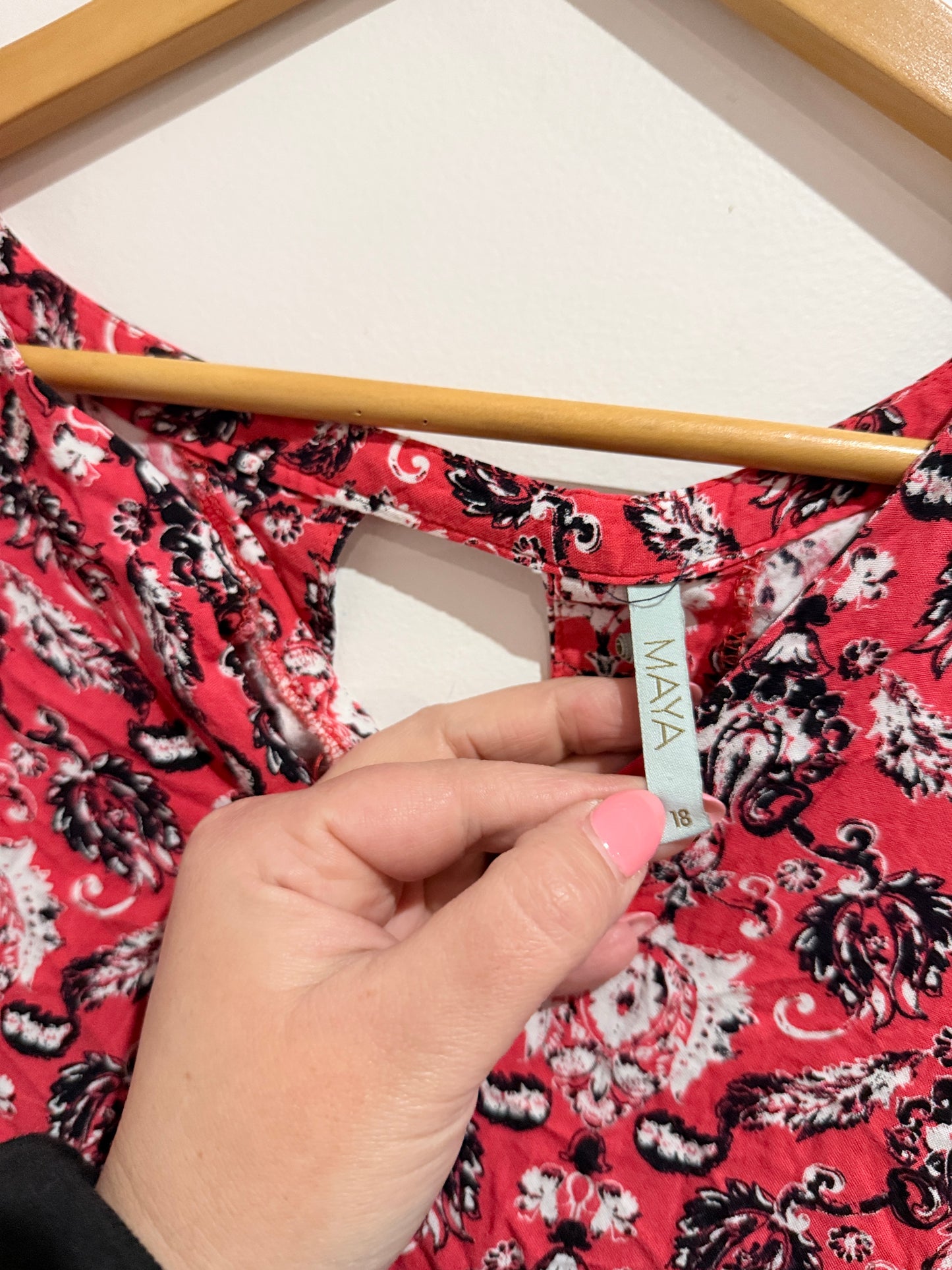 Maya Patterned Dress Size 18