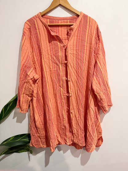Brand Unknown Oversized Tunic Blouse Size U/Arm to U/Arm 72cm
