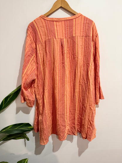Brand Unknown Oversized Tunic Blouse Size U/Arm to U/Arm 72cm