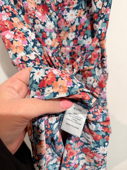 Dotti Floral Print Skater Dress Size 10