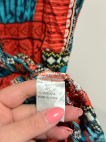 Izabel Patchwork Shift Dress Size 18 | U/Arm to U/Arm 56cm